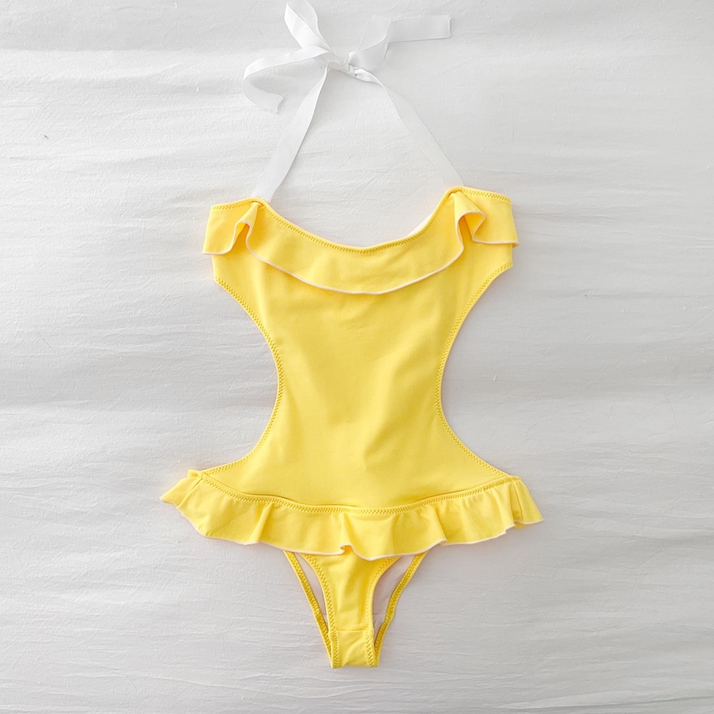 Undrest Cut Out Halter One Piece Swimsuit